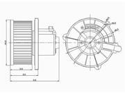 TYC 700120 HVAC Blower Motor New