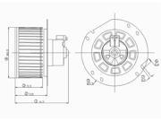 TYC 700022 HVAC Blower Motor New