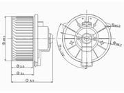 TYC 700028 HVAC Blower Motor New