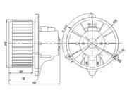 TYC 700138 HVAC Blower Motor New