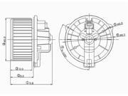 TYC 700037 HVAC Blower Motor New