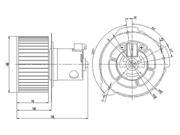 TYC 700152 HVAC Blower Motor New
