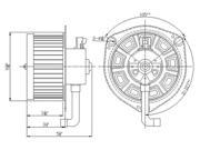 TYC 700160 HVAC Blower Motor New