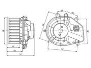 TYC 700162 HVAC Blower Motor New