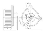 TYC 700163 HVAC Blower Motor New