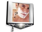 Zadro Fogless Lighted Shower Mirror with Clock Model No. Z700SS