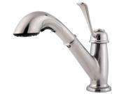 Pfister F5385LCS Bixby 1 Control Pull Out Kitchen Faucet Stainless Steel