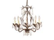 World Imports 81025 62 Berkley Square 5 Lgt Chandelier Weathered Bronze