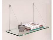CRL Satin Aluminum 6 x 24 Cable Glass Shelf Kit