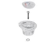 Moen Knob handle kit Chateau 1 handle tub shower clear knob with white chrome insert 96797
