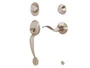 Schlage Plymouth Handleset with Accent Interior Lever LH Antique Pewter F62 PLY 620 ACC LH