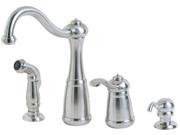 Pfister F0264NSS Marielle High Arc 4 Hole 1 Control Kitchen Faucet Stainless Steel