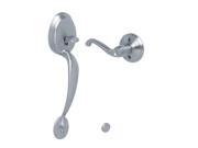Schlage FE285 PLY 626 FLA LH Plymouth Bottom Half Handleset with Flair Left Hand Lever Satin Chrome