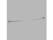 Delta 42205 ST 1 x 5 Shower Rod with Brackets 6 Bow Bright Stainless Steel