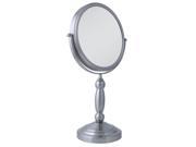 Zadro 10X 1X Round Vanity Mirror in Satin Nickel