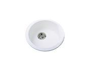 Blanco 511631 Rondo Single Basin White Silgranit II Bar Sink 17 11 16 x 17 11 16 White