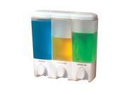 Better Living Clear Choice Three Chamber Dispenser in White