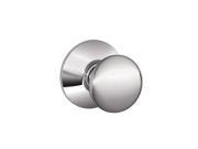 Schlage F10 PLY 625 Plymouth Hall and Closet Knob Bright Chrome