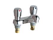 Chicago Faucets 802 V665CP 4 Inch Centerset Lavatory Metering Faucet Chrome