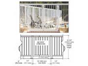 CRL Sky White 36 350 Series Almn Railing System Gate w Picket for 1 4 to 3 8 Glass 35PG3642W
