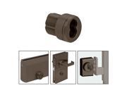 CRL Black Bronze Anodized Mortise Housing for 7 Pin Small Format Interchangeable Cores SFIC 1CHDU