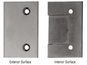 CRL Brush Nickel Geneva Series Hinge Watertight Cover Plate GL2BN