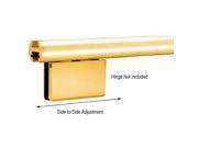 CRL Brite Gold Anodized 144 EZ Adjust Shower Door Header Kit EHK144BGA