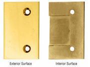 CRL Brass Geneva Series Hinge Watertight Cover Plate GL2BR
