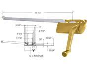 CRL Gold Rt. Hand Casement Window Operator Surface Mount w 13 1 2 Arm