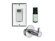Mr. Steam WTVALET WH Valet Package with Digital Timer for Broadway Collection in White