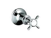 Hansgrohe 16873001 Axor Montreux Volume Control 1 Handle Valve Trim Kit in Chrome w Cross Handle Valve Not Included