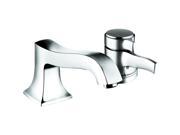 Hansgrohe 04141000 Hg Metris C 1 Handle Deck Mounted 2 Hole Thermostatic Tubfiller Trim in Chrome