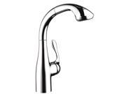 Hansgrohe 06461000 Allegro E Gourmet Single Handle Pull Down Sprayer Kitchen Faucet in Chrome