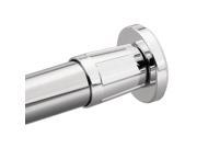 Moen 52 6 Tension Shower Rod in Chrome w Flanges