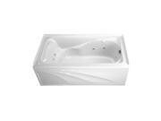 American Standard 2776.118WC.020 Cadet 5 Right Drain Integral Apron EverClean Whirlpool Tub in White