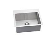 Elkay EFRTU2522104 Avado Slim Rim Universal Mount Stainless Steel 22x25x10 4 Hole Single Bowl Kitchen Sink