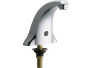 Chicago Faucets 116.606.AB.1 Sensor Activated Single Supply 4 Centerset Faucet w Metal Spout and Field