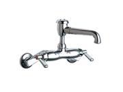 Chicago Faucets 886 CP Wall Mount Service Sink Faucet Chrome