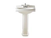 American Standard 0555.401.020 Portsmouth Pedestal Sink with 4 Faucet Spacing