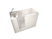 American Standard 2848.100.WLW Gelcoat 48 x 28 in. Walk In Whirlpool with Left Hand Drain White