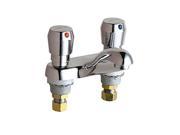 Chicago Faucets 802 665ABCP 4 Inch Centerset Lavatory Metering Faucet Chrome