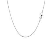 Sterling Silver Rhodium Plated Sparkle Chain Necklace 1 5mm 16