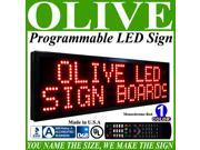 Olive LED Signs 1 Color p15 22 x 31 programmable Scrolling Message board Industrial Grade Business Tools