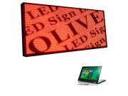 Olive LED Signs 1 Color p20 53 x 40 programmable Scrolling Message board Industrial Grade Business Tools
