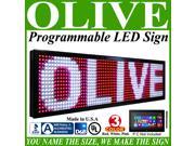 Olive LED Signs 3 Color p15 31 x 31 RWP programmable Scrolling Message board Industrial Grade Business Tools
