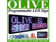 Olive LED Signs 3 Color p15 41 x 31 RWP programmable Scrolling Message board Industrial Grade Business Tools