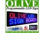 Olive LED Signs 3 Color p15 41 x 88 RBP programmable Scrolling Message board Industrial Grade Business Tools