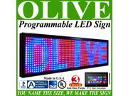 Olive LED Signs 3 Color p26 52 x 69 RBP programmable Scrolling Message board Industrial Grade Business Tools