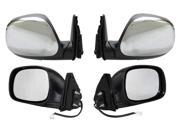 CHROME PAIR OF SIDE MIRROR FITS TOYOTA TUNDRA SR5 EXTENDED CAB 2003 3125409R3ECH
