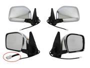 DOOR MIRROR PAIR FITS TOYOTA 01 04 TACOMA CHROME POWER W O HEAT 70039T 70040T TO1321159 70039T TY36ER 87910 35840